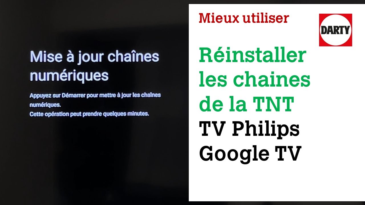 Régler les chaînes sur un téléviseur Philips Google TV - YouTube