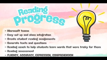 Education Quick Overview- Reading Assessment - Reading Progress Microsoft Teams