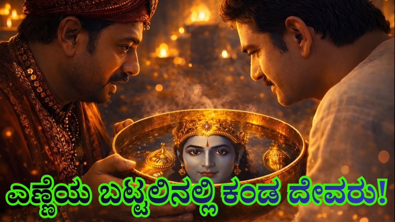ಎಣ್ಣೆಯ ಬಟ್ಟಲಿನಲ್ಲಿ ಕಂಡ ದೇವರು ! God in the Oil Bowl!
