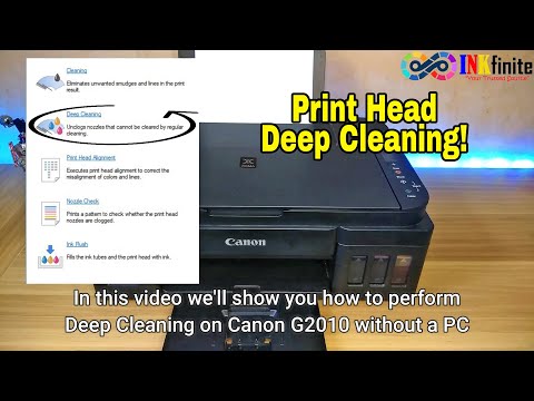 How to Perform Deep Cleaning on Canon G2010 without Computer | INKfinite