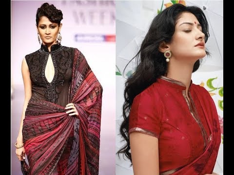 saree blouse high neck designs catalogue