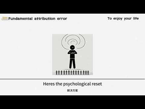 Why We Judge Others Harshly (But Ourselves Gently) - The Fundamental Attribution Error Explained!π by claribel limon