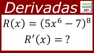Derivada con la Regla de la Cadena para Potencias-Derivative with the chain rule for powers