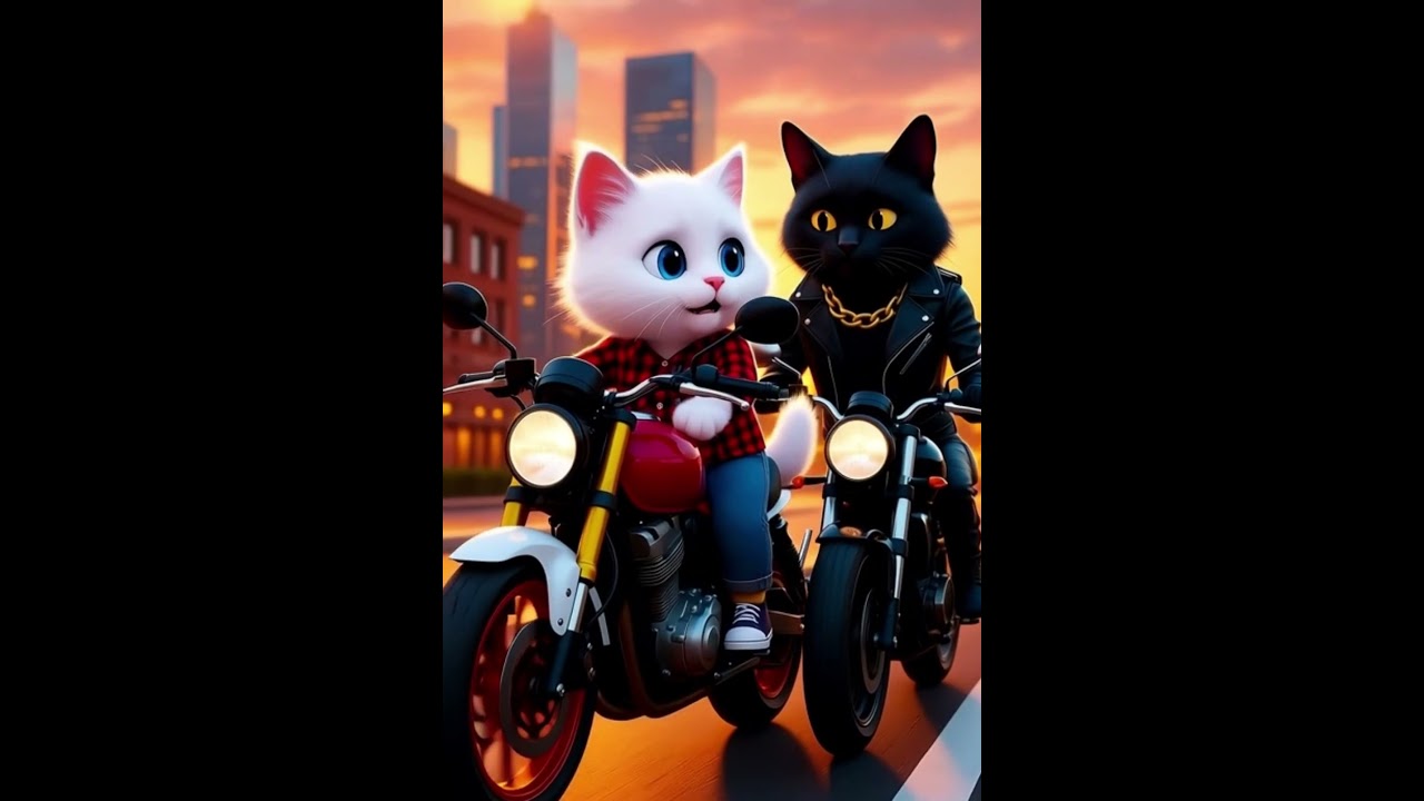 White Kitten’s Red Dress Moment 💃🐾 