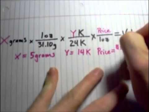 How to calculate gold price