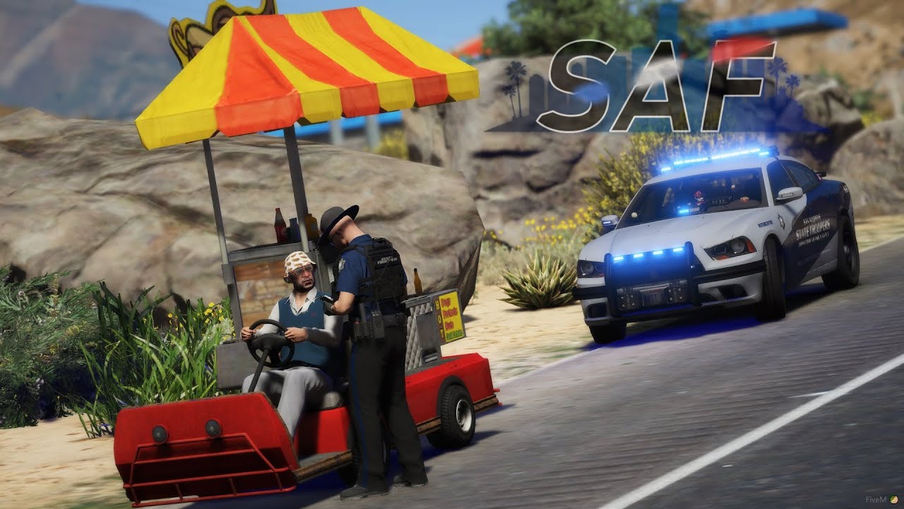SA'F #342 - Thaddeus Sells Hot Dogs! | GTA V RP