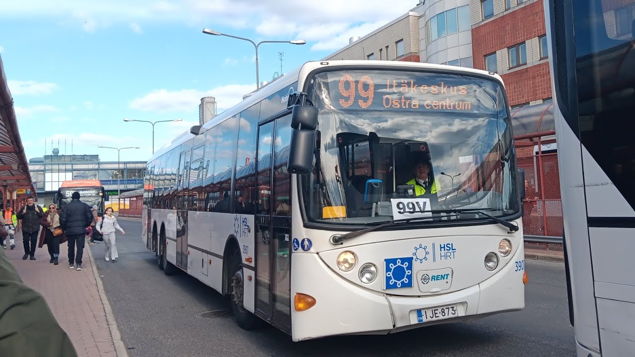 Linjavideo 99V Itäkeskus(M)-Vuosaari(M)