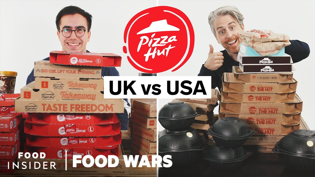 US vs UK Pizza Hut | Food Wars