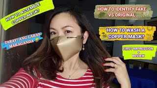 TRENDING COPPER MASK UNBOXING | HOW TO ASSEMBLE + HOW TO IDENTIFY FAKE | FIRST IMPRESSION + REVIEW