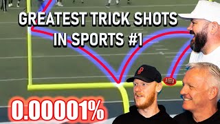 Greatest Trickshots in Sports | #1 (1 in a Million) REACTION!! | OFFICE BLOKES REACT!!