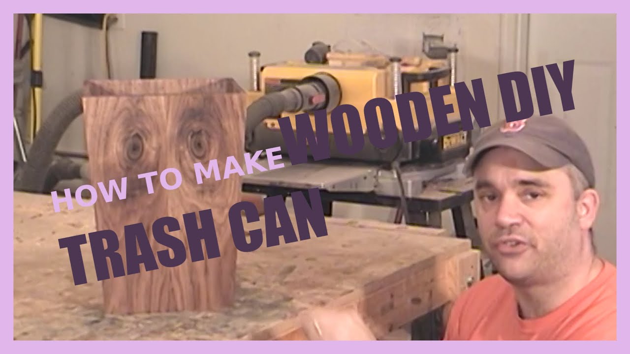 Stylish Wooden Trash Bin DIY! ✨ Perfect for Home or Office 🛠️ 