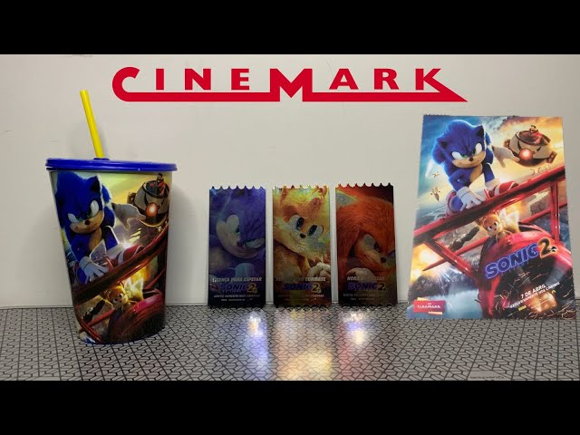 Ingresso Colecionável Filme Sonic Tails Cinemark