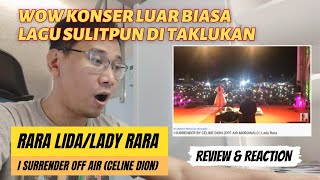 Rara Lida I Surrender Celine Dion Live Off Air Konser (Reaction)