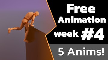Free Animation Week 4! Ledge Parkour and Hero Landing