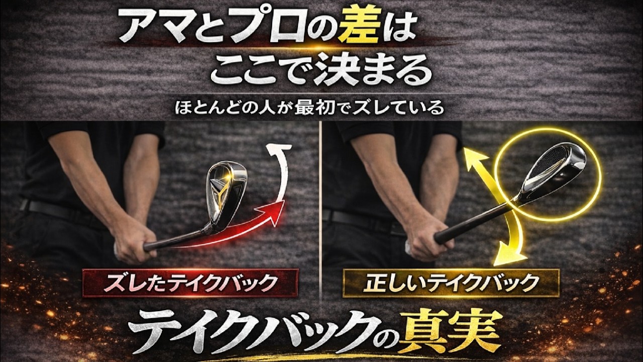 バックスイングの正しい習得練習法　あなたのテークバックは大丈夫？！