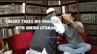 Sneako Takes His Shahada With Sheikh Uthman