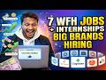 7 Work From Home Jobs & Internships | Titan, Cognizant & More Hiring Now | Apply Now | Best Jobs |