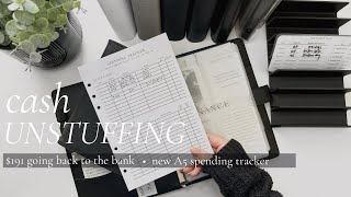 Cash Unstuffing l $191 Going Back To The Bank l Spending Tracker Update