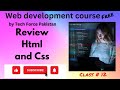 Review Class || Html & Css || Miss Hina Imtiaz || Tech Force Pakistan