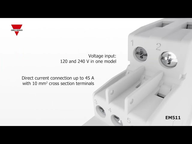 CARLO GAVAZZI - EM511 Series Single Phase AC Energy Meter for Level 1 and 2 EV Charging