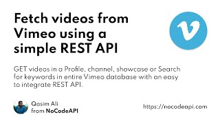 Fetch videos from Vimeo using a simple REST API screenshot 3