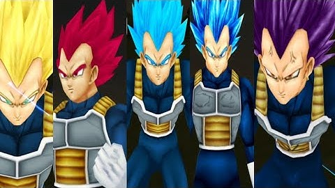 All Transformation and attack of Vegeta(Normal) | DBZ TTT mod | Mod link in Description #dbztttmod