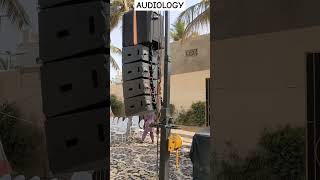 setup line array project✨ #liveperformance #soundcheck #soundtest #music #proaudiosystem