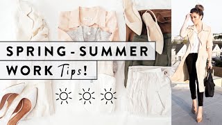 7 Work Fashion Tips for Spring & Summer | How to Dress for Work Spring to Summer | Miss Louie