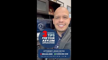 3 Essential tips for your Asylum application! 3️⃣🤓 #immigration #jesusreyeslaw