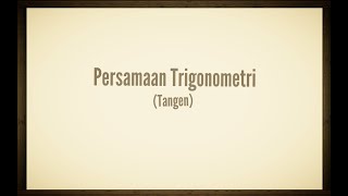 Persamaan trigonometri part 3 ...