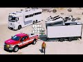GTA 5 Mods Ford F-350 Towing RV Trailer To Campsite