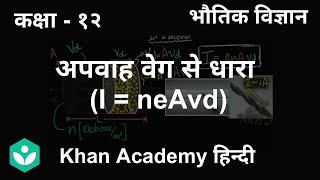 Current from drift velocity (I = neAvd) [Hindi] | Current Electricity | Grade 12 | Physics