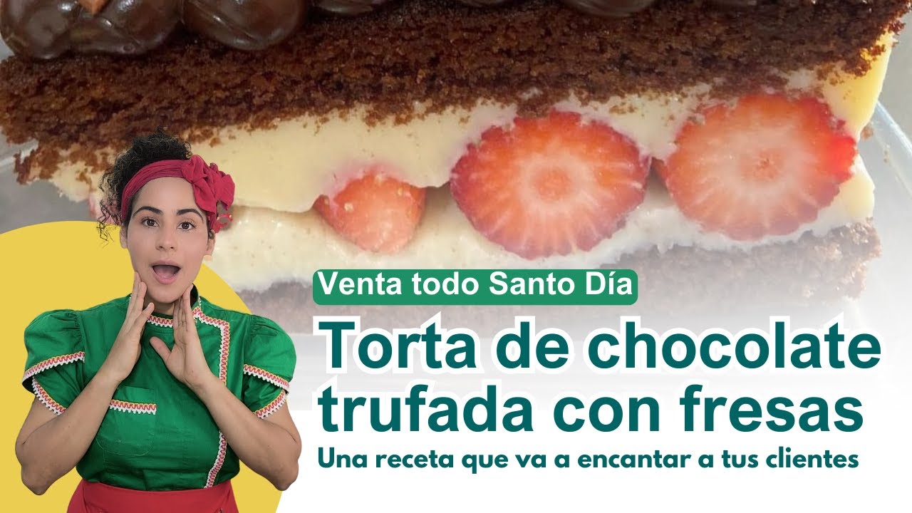 Torta Trufada con Fresas