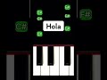 Hola (Piano Tutorial) #TikTok