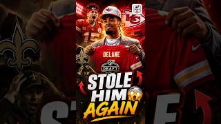 Chiefs STOLE Mansoor Delane Before Saints Could Draft Him 😳 | Mahomes Draft Flashback #nflshorts