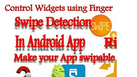How to control widgets using finger|Sketchware Tutorials