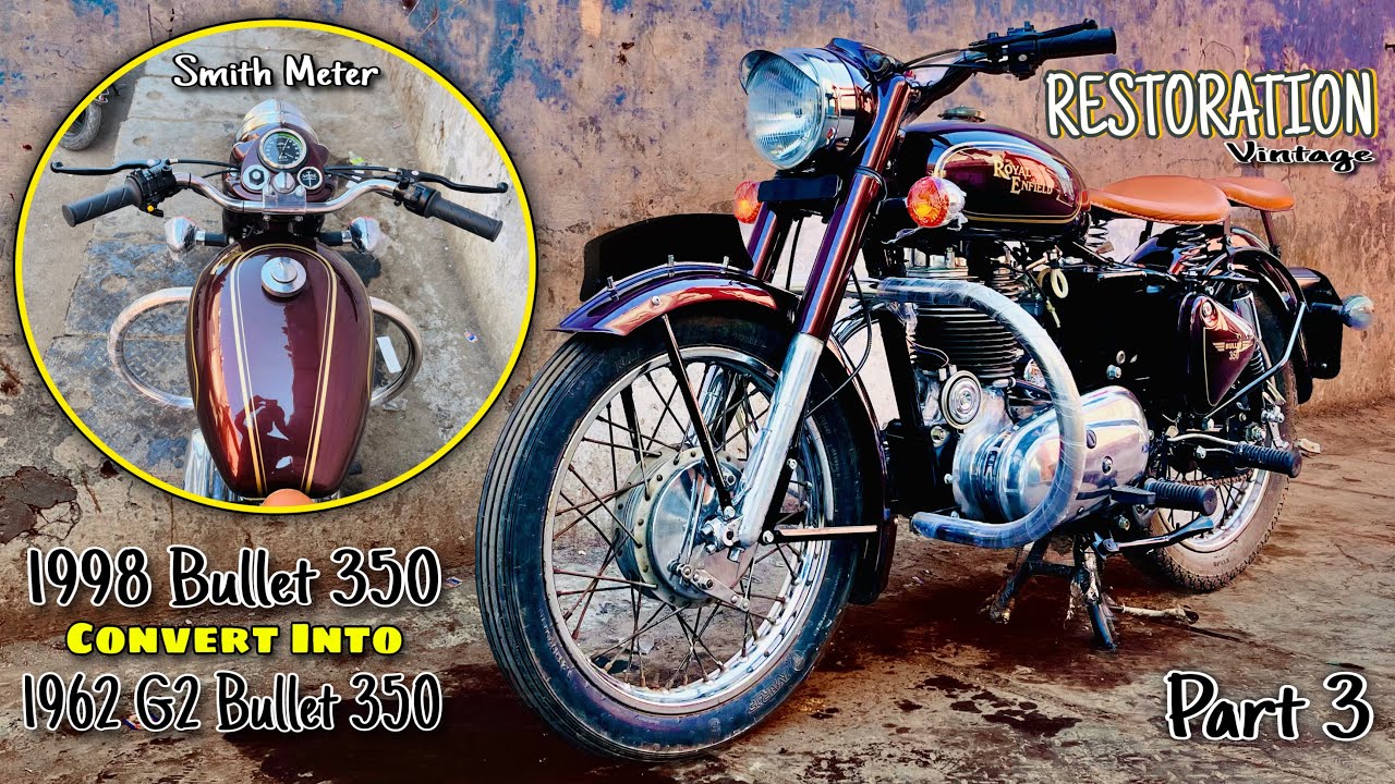 1998 Model Bullet Standard 350 Restoration || Old Bullet 350 Assemble In Vintage Look