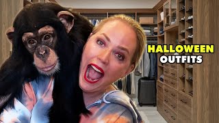 PICKING AN HALLOWEEN OUTFIT FOR ANGADA THE CHIMP