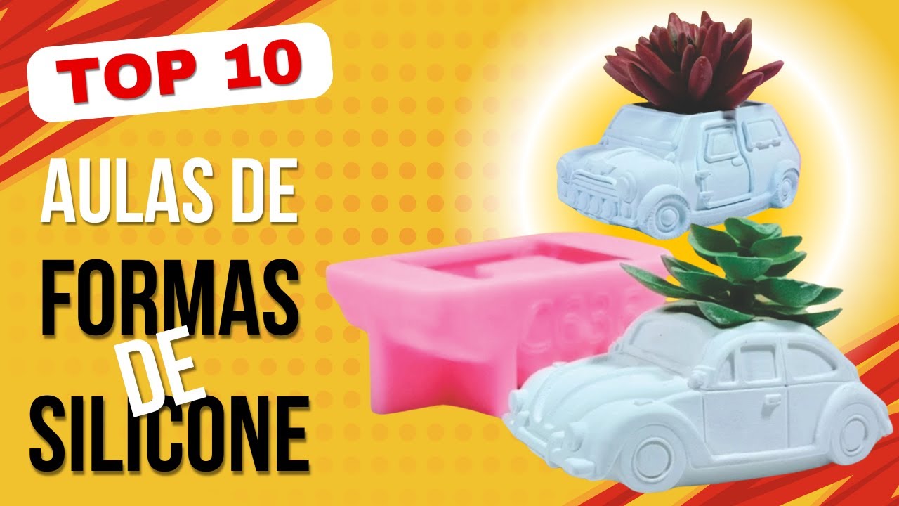 COMO FAZER FORMAS DE SILICONE | vasos suculenta moldes de silicone para vasos e peças gesso resina