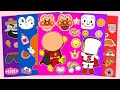 【癒しASMR】アンパンマン🍞と一緒にシールを飾ってはがす🎧 Satisfying Sticker Sounds with Anpanman