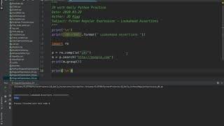 JD with Daily Python Practice ( Python Regular Expression )