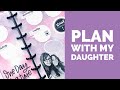 Plan With My Daughter // Ally Surprises Me with a Mini Dashboard Layout! // Happy Planner