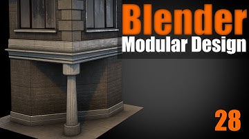 Blender Modular Design - 28 Making A Beveled Wall From Straights