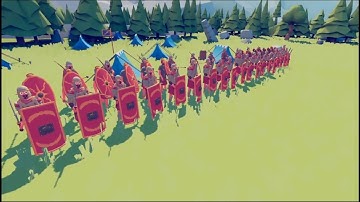 Rome Legionary vs Gaul Warriors TABS - Totally Accurate Battle Simulator