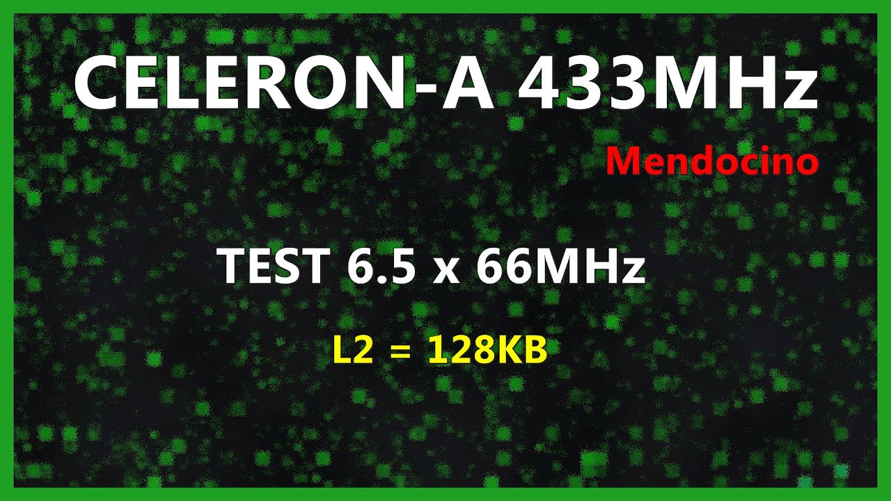 [slot1/s370] Zmagania Procesorów: Intel Celeron-A 433/66 (Mendocino ...