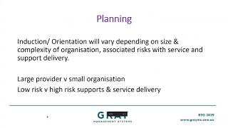 Webinar for NDIS Providers: Staff Induction & Orientation