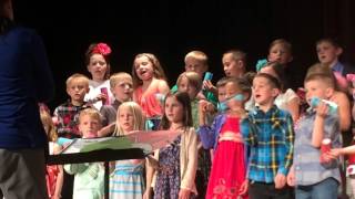 Spanish Song First Grade Spring Music Concert, 2016