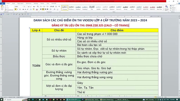 Đề ôn tập toán lớp 3 theo tuần