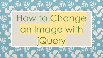 How to Change an Image with jQuery