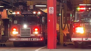 Chicago Fire Department Engine 42 & Truck 3 (Spare) Responding